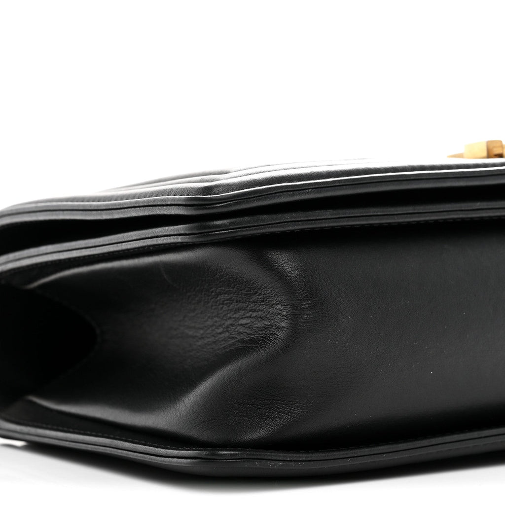 Chanel Lambskin Quilted Medium Boy Flap Black