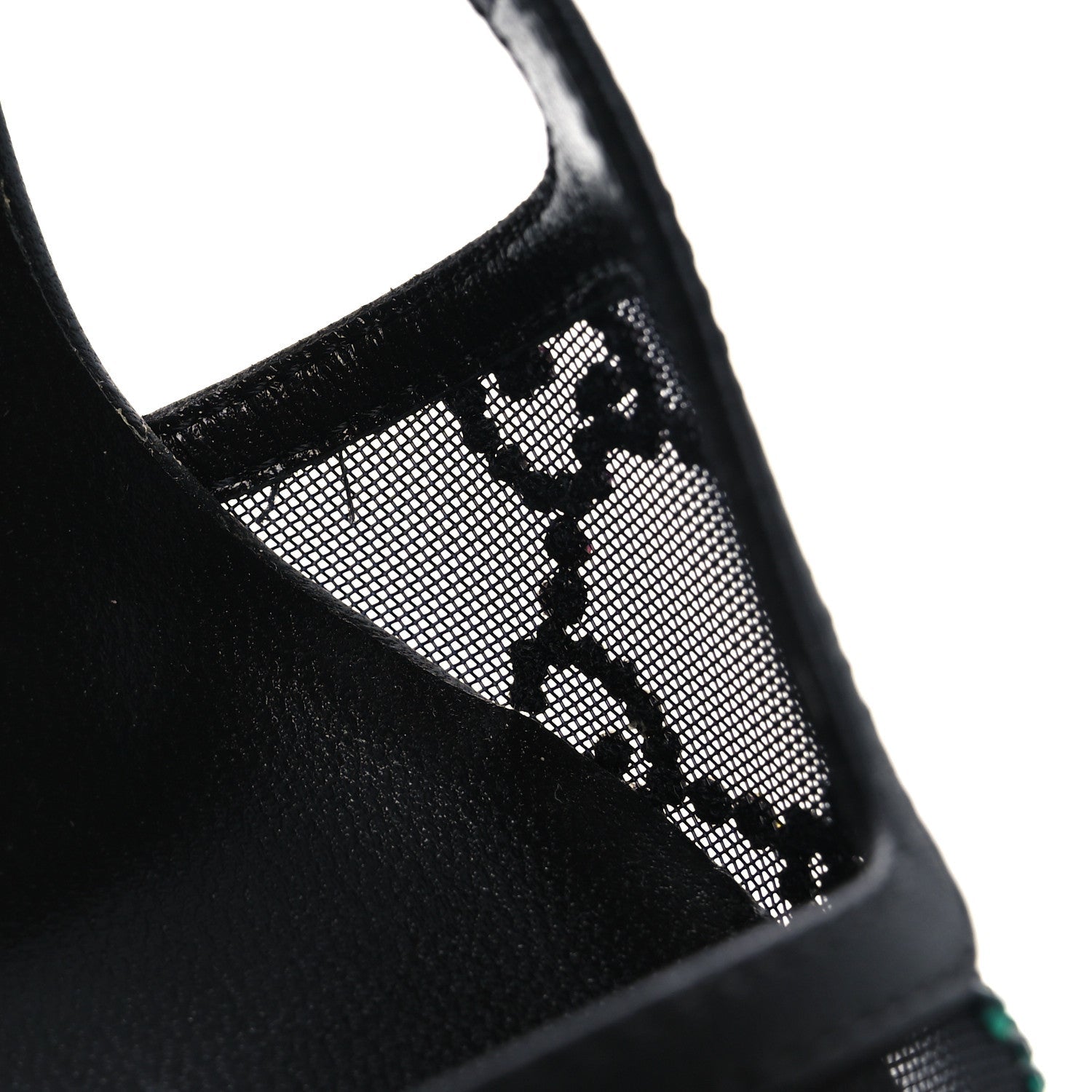 Gucci Tela Retino Nappa Charlotte Crystal GG Monogram Square G 75mm Slingback Pumps 37 Black