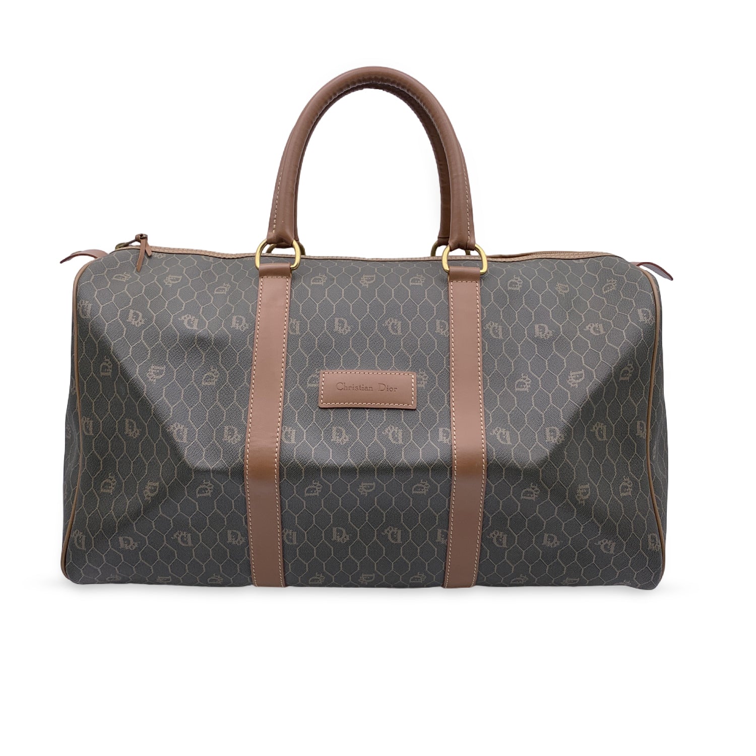 CHRISTIAN DIOR  Monogram Duffle Travel Unisex Bag Handbag