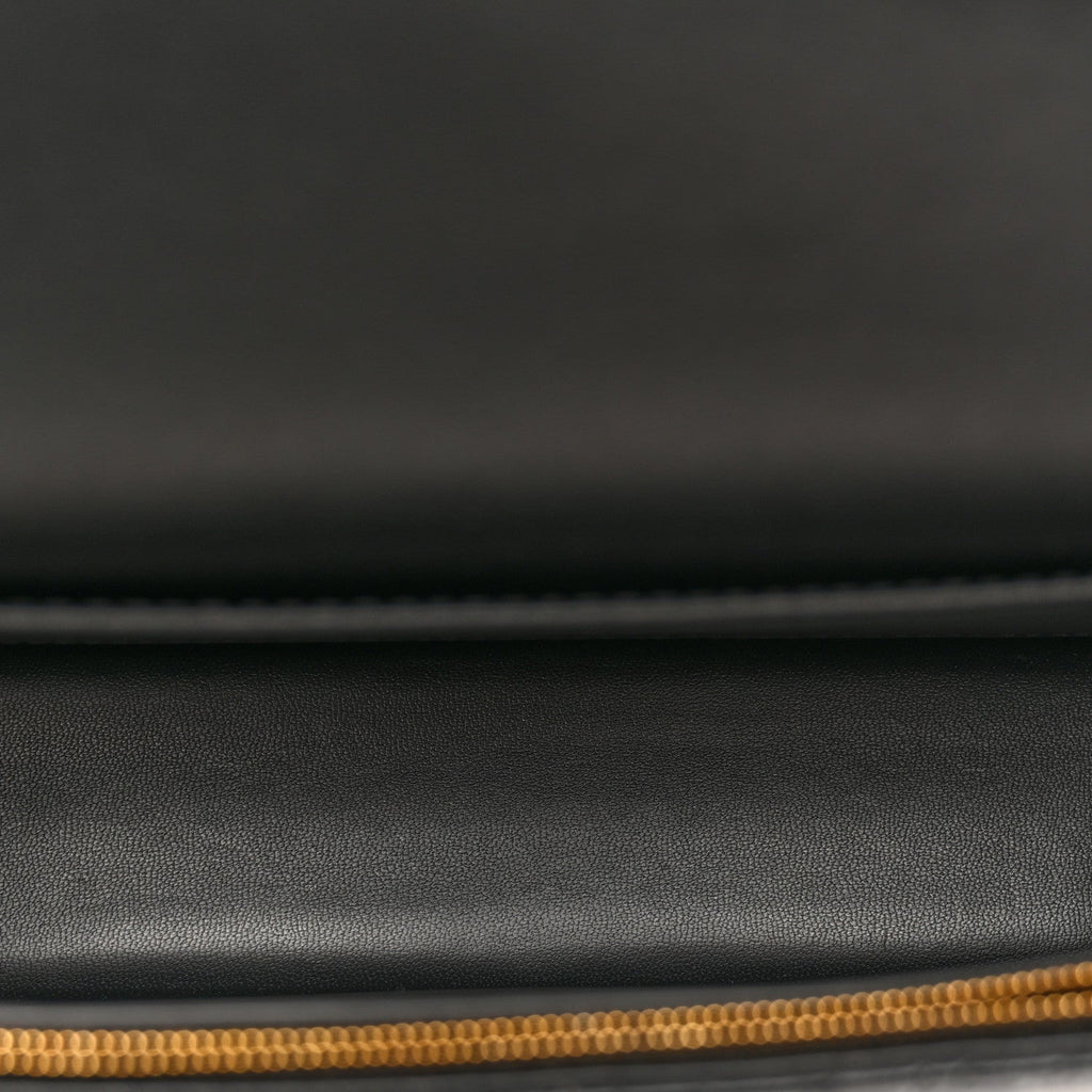 Christian Dior Calfskin Quilted All Over Miss Dior Flap Black