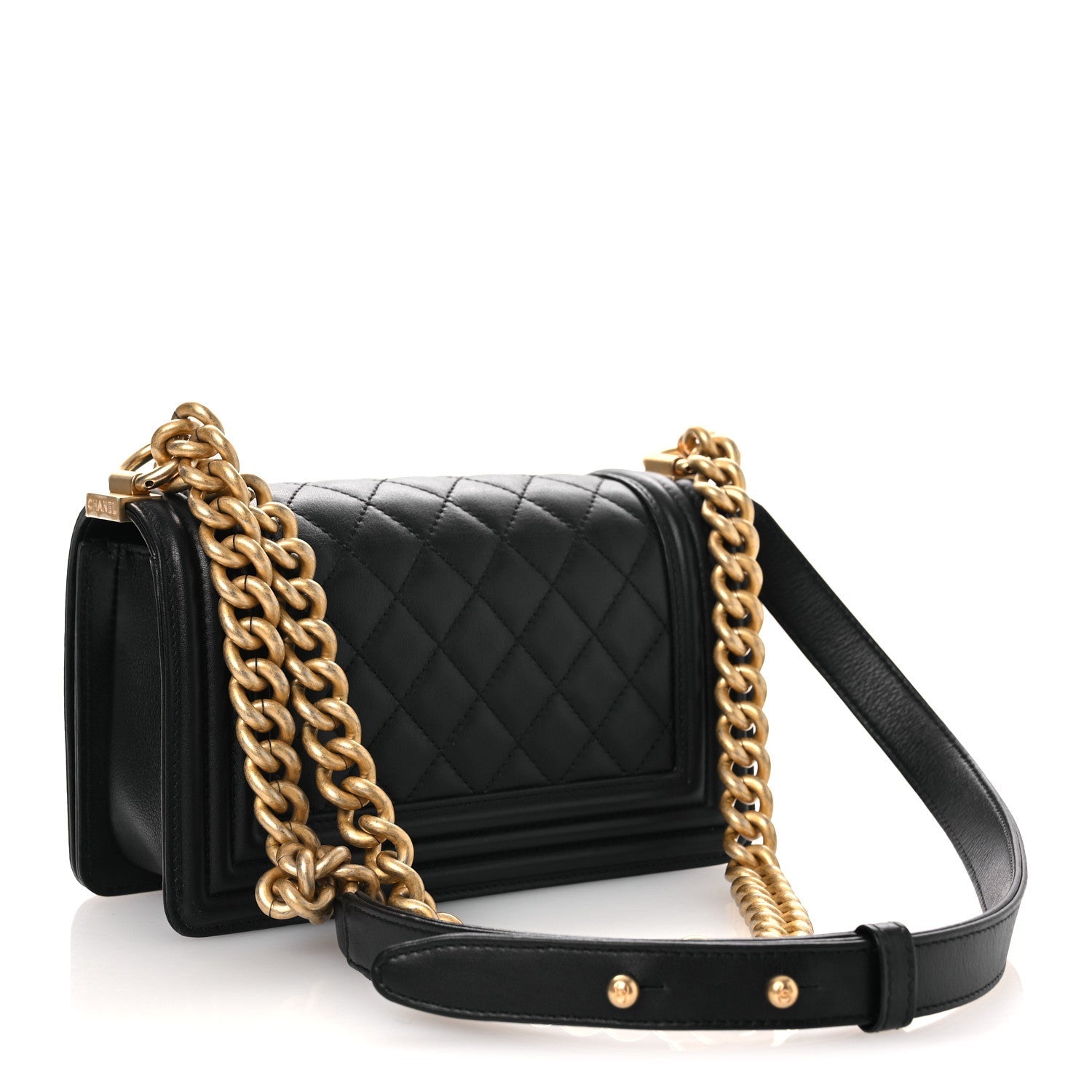 Chanel Lambskin Quilted Small Boy Flap Black