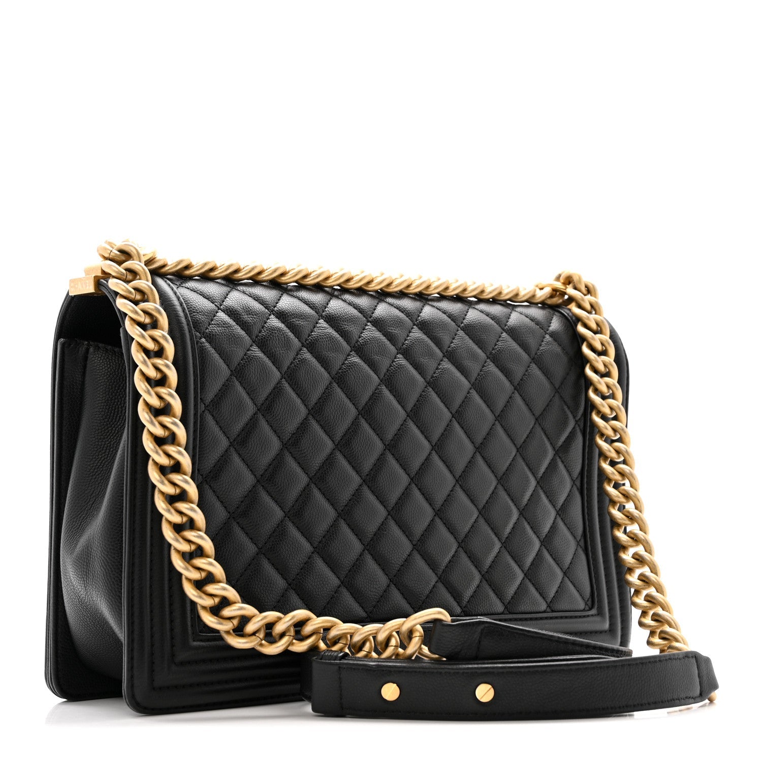 Chanel Caviar Quilted New Medium Boy Flap Black