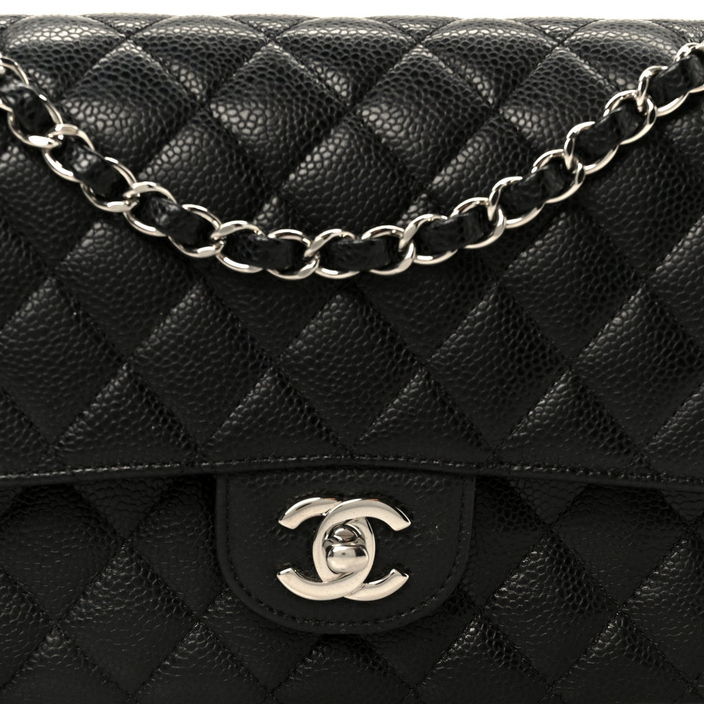 Chanel Caviar Quilted Medium Double Flap Black