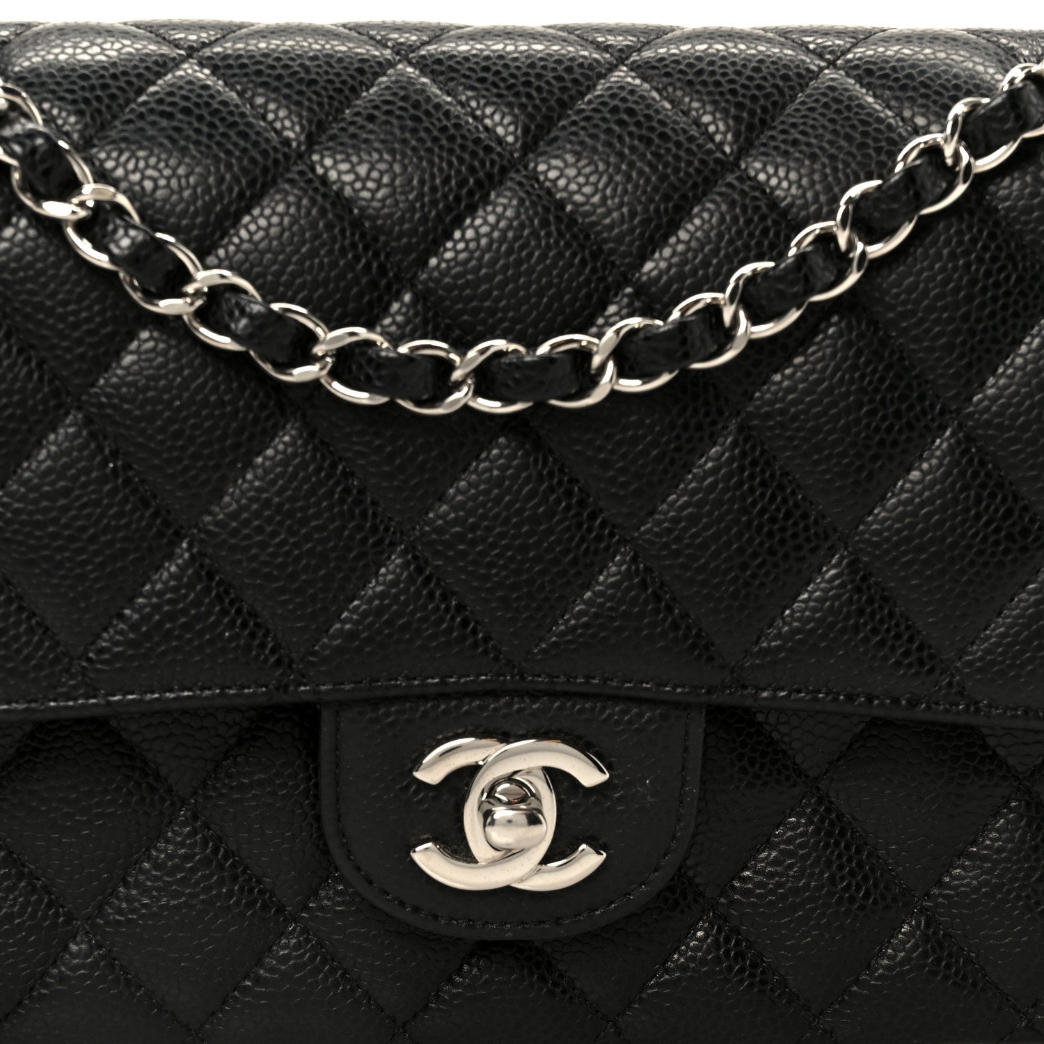 Chanel Caviar Quilted Medium Double Flap Black