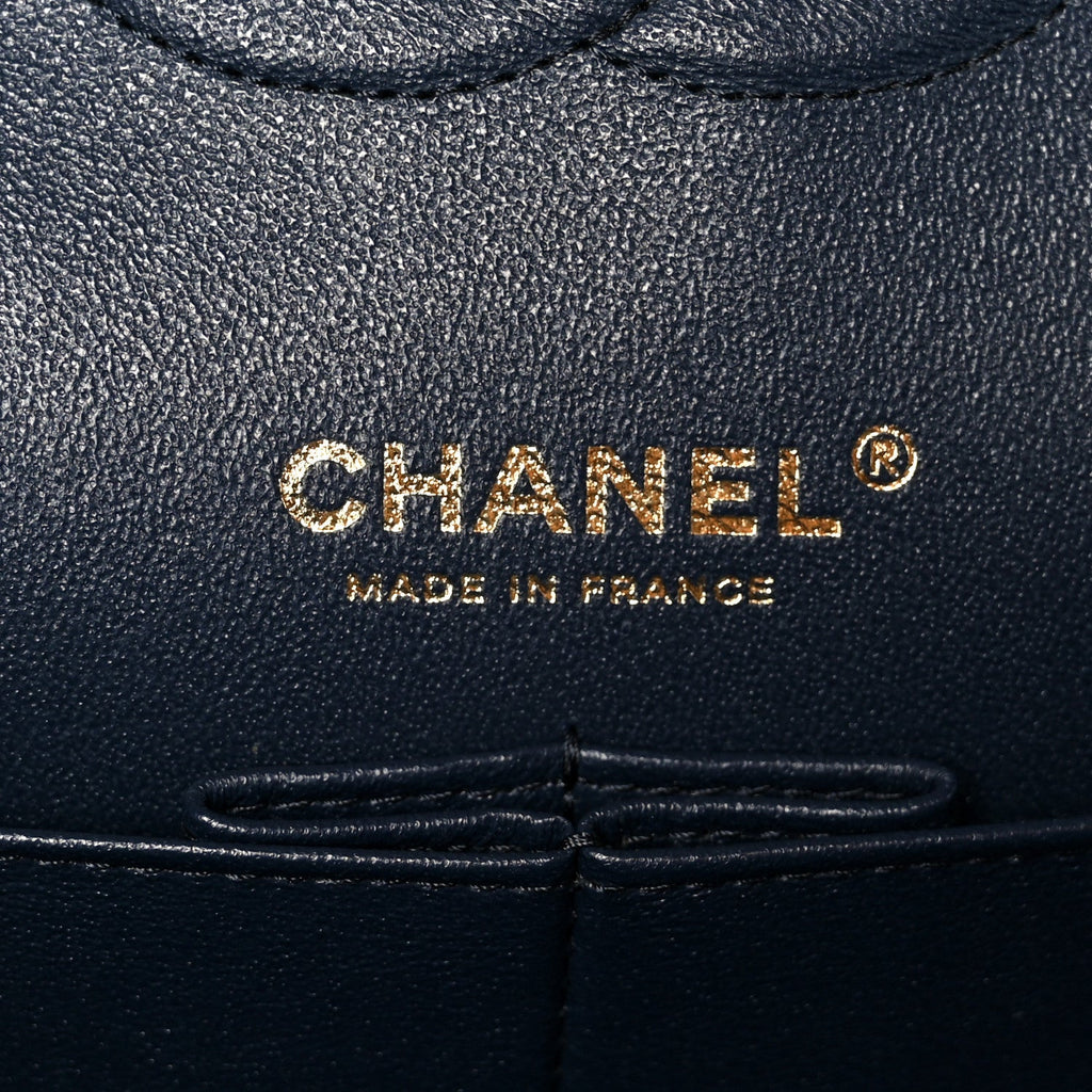 Chanel Caviar Quilted Medium Double Flap Navy