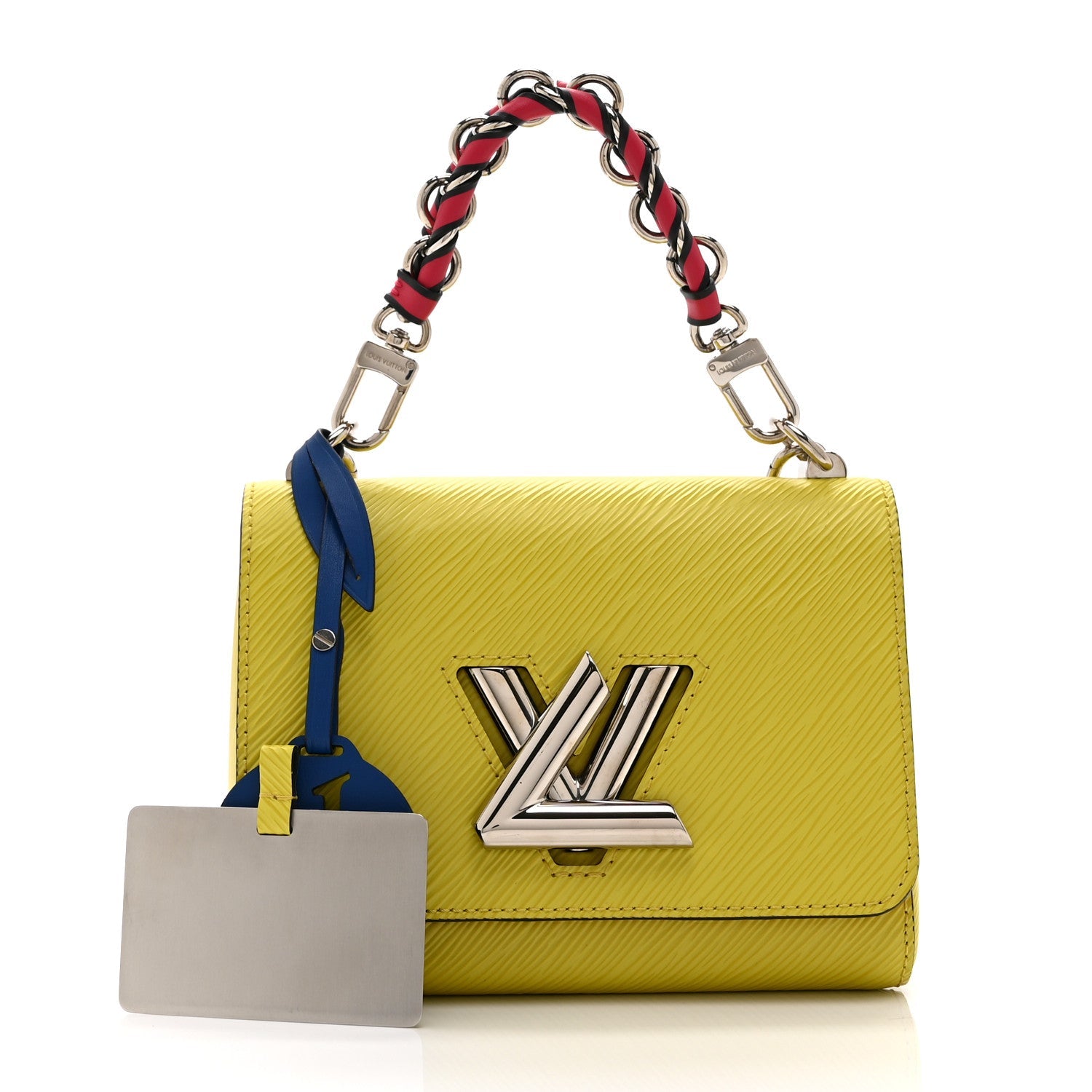 Louis Vuitton Epi Twist Braided Strap Shoulder Bag PM Vert Acide