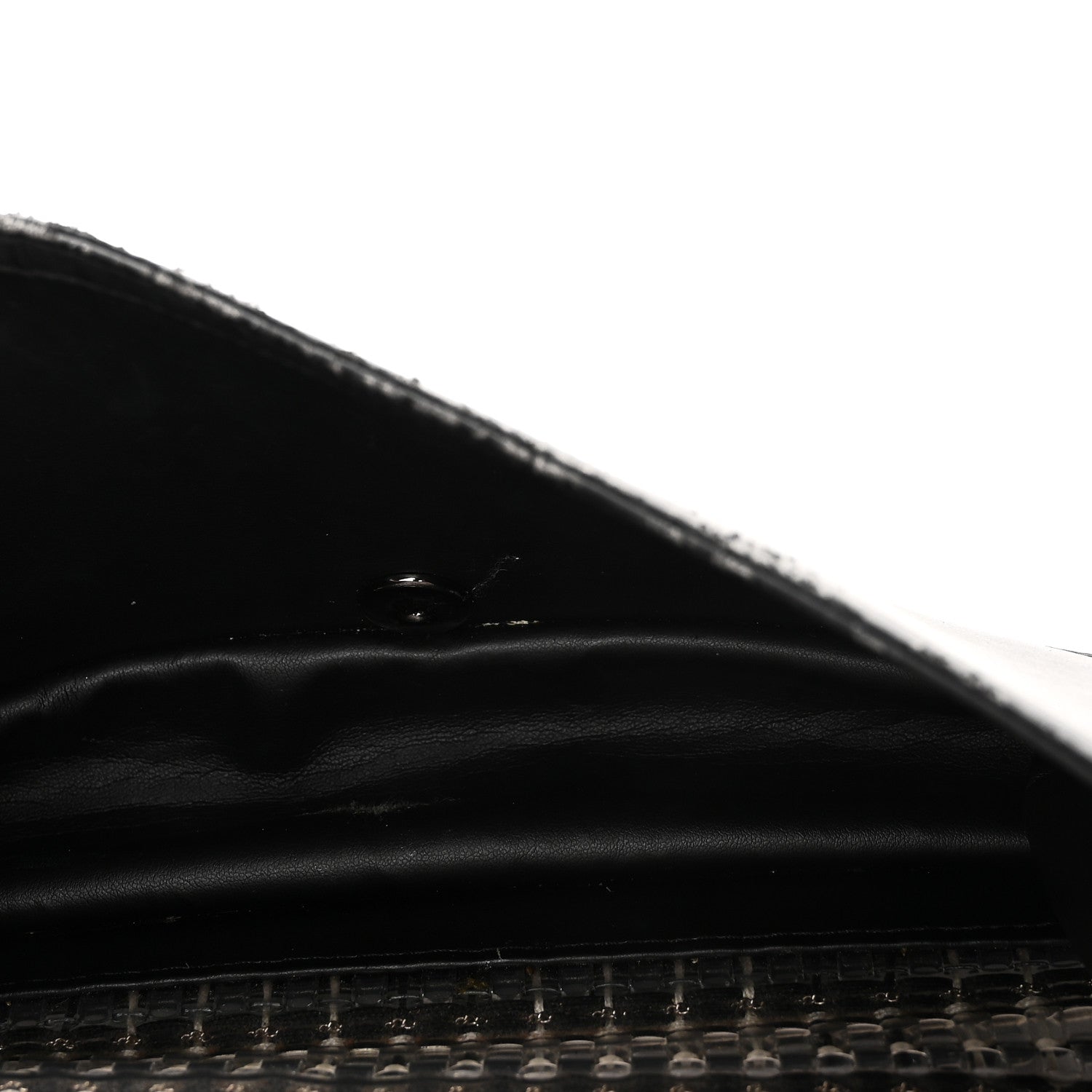 Chanel PVC Thread Woven Medium Boy Flap Black