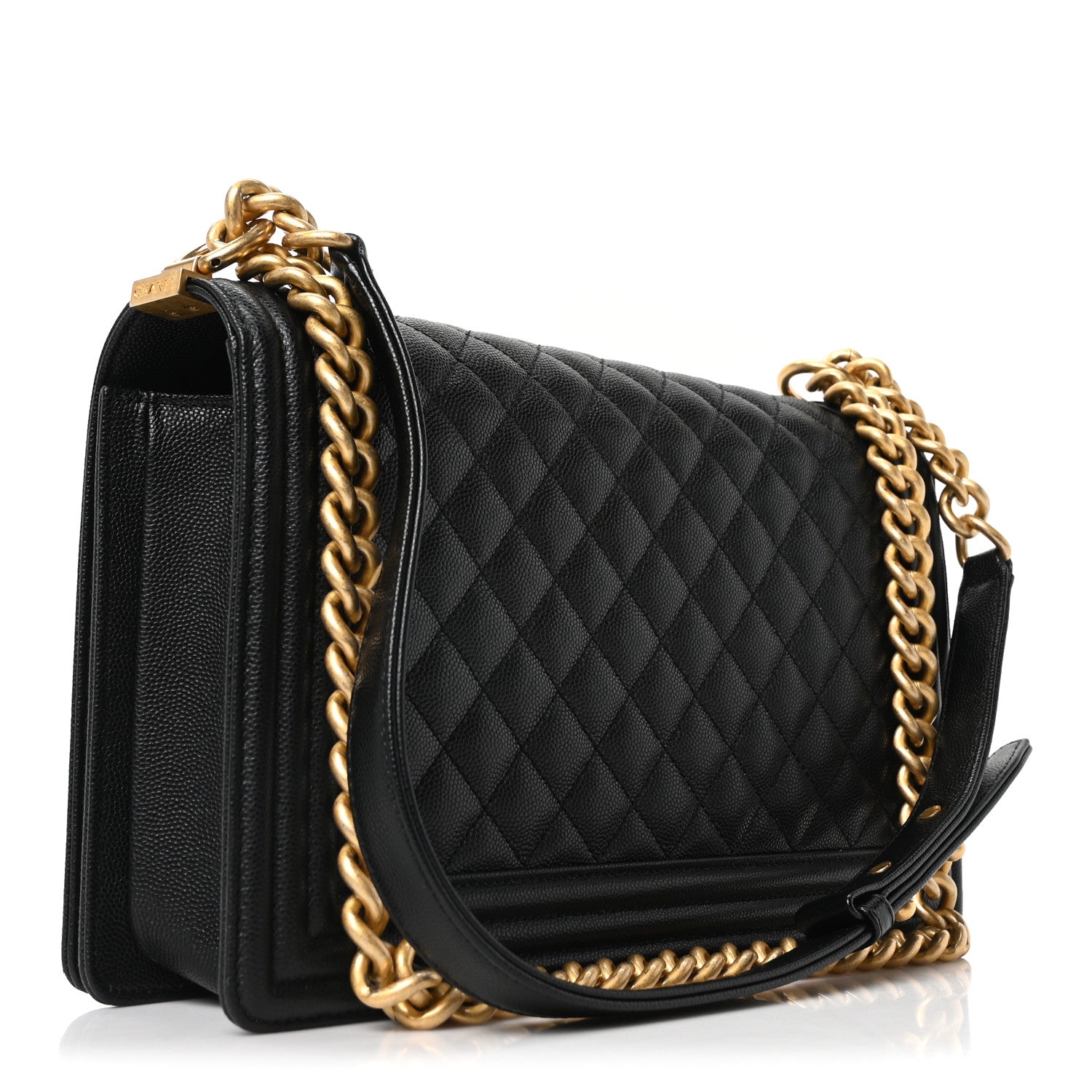 Chanel Caviar Quilted New Medium Boy Flap Black