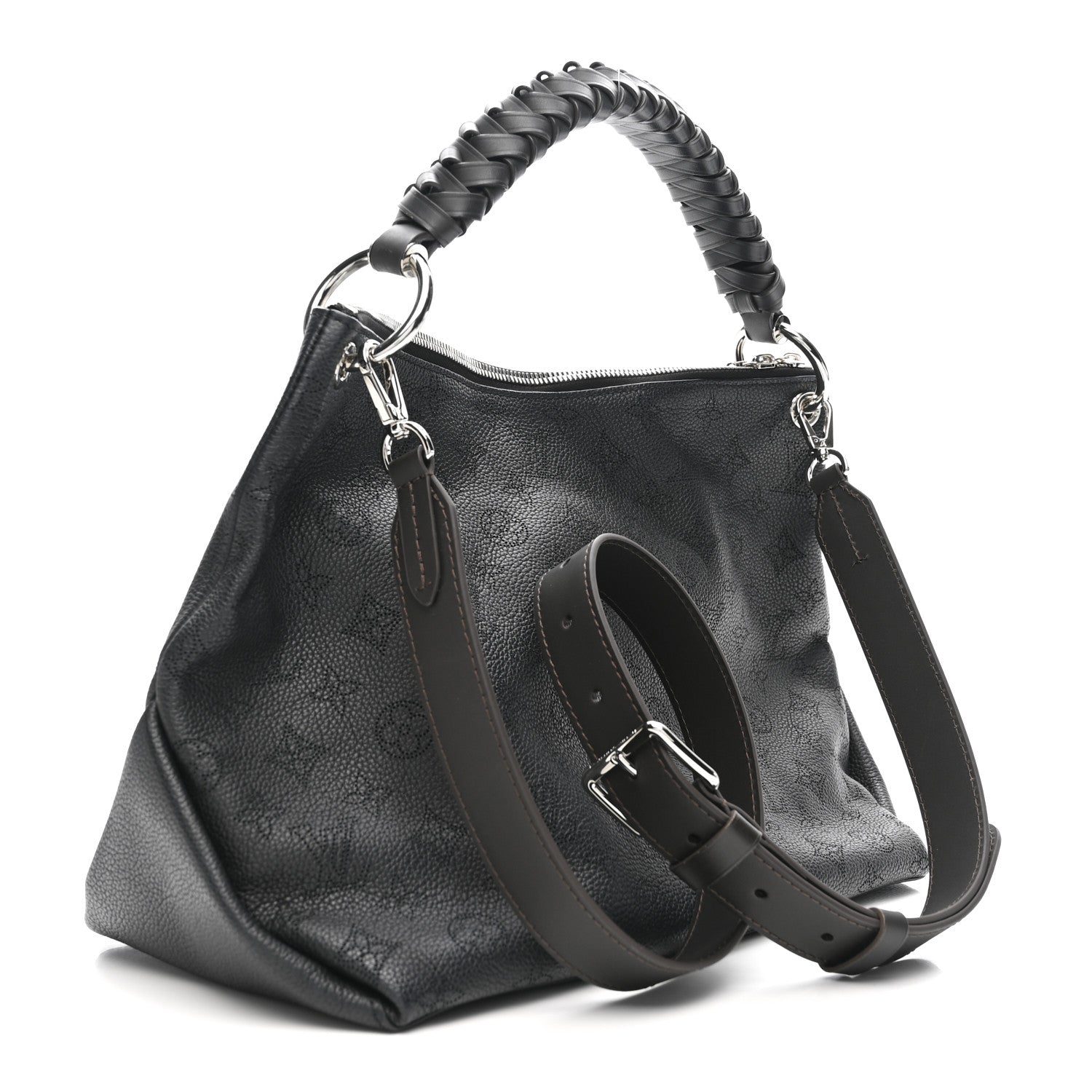 Louis Vuitton Mahina Beaubourg Hobo MM Black