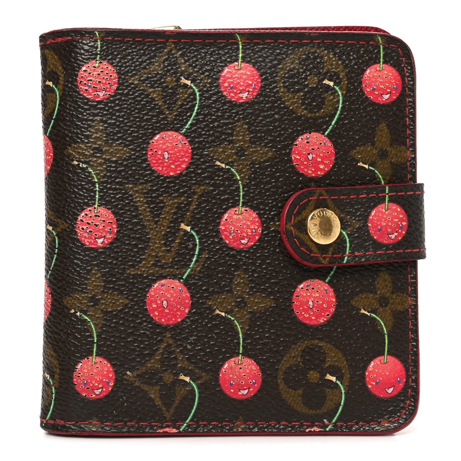 Louis Vuitton Monogram Cerises Compact Zippe Wallet