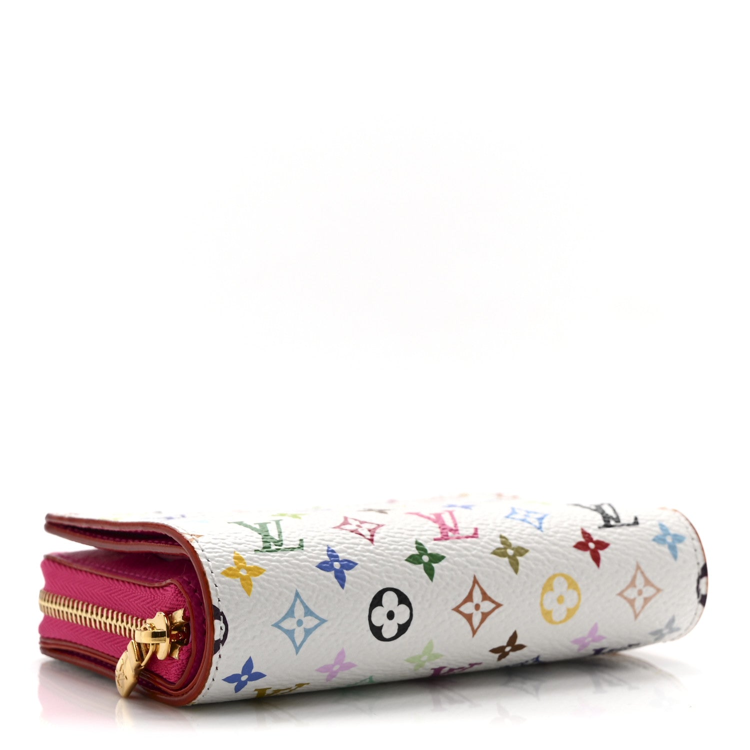 Louis Vuitton LV X TM Monogram Multicolor Portefeuille Lou Compact Wallet  White