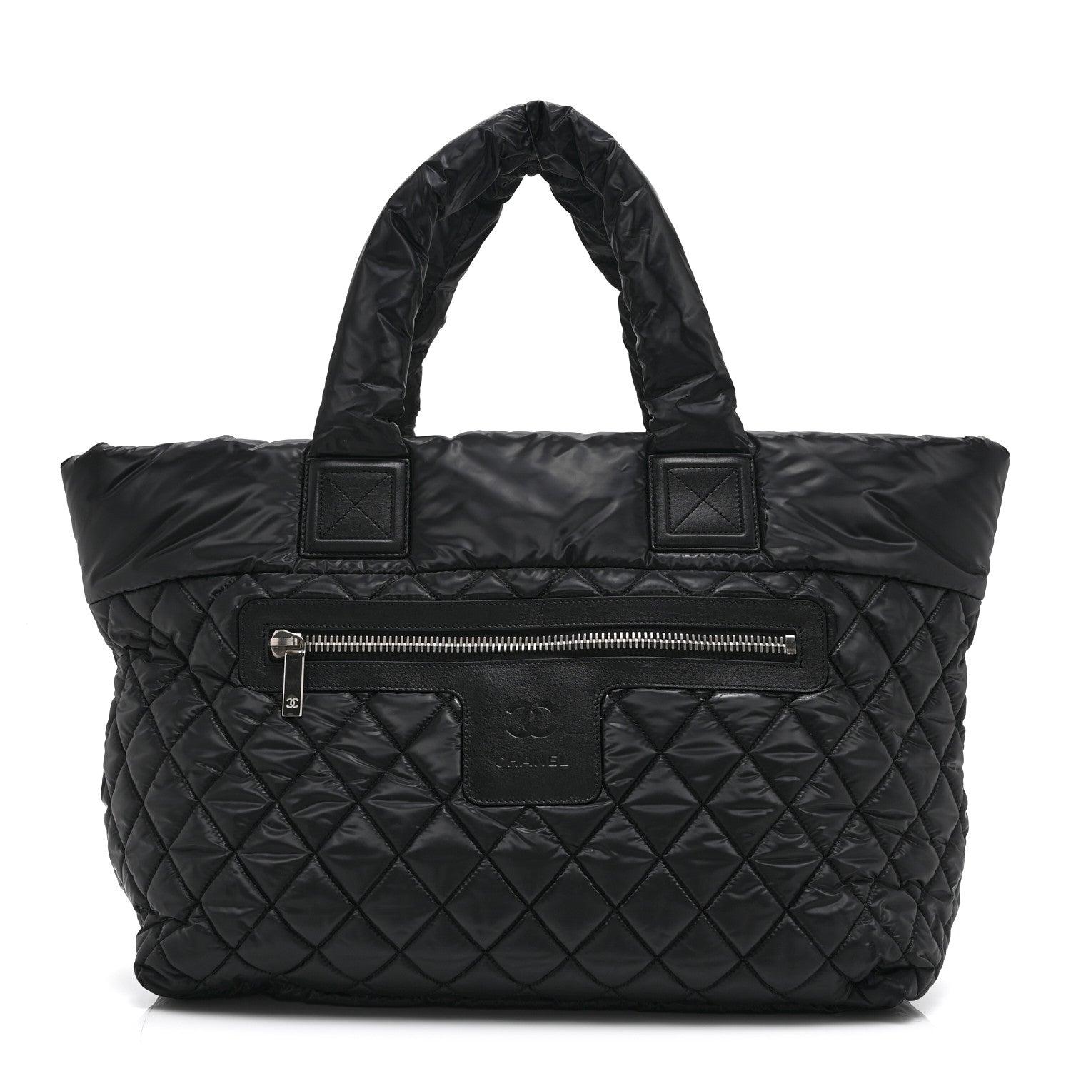 Chanel Nylon Quilted Large Coco Cocoon Tote Black