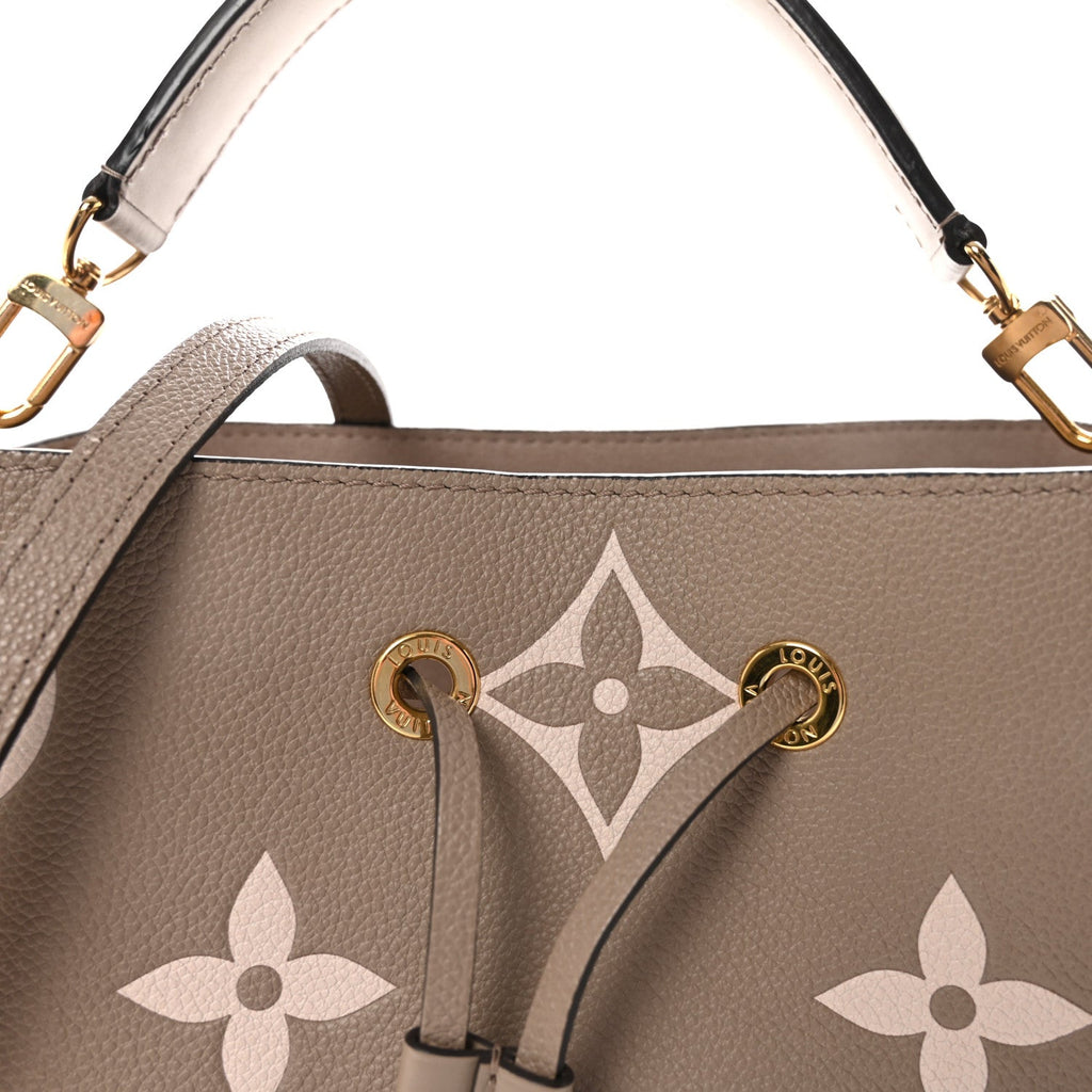 Louis Vuitton Empreinte Monogram Giant Neonoe MM Tourterelle Creme