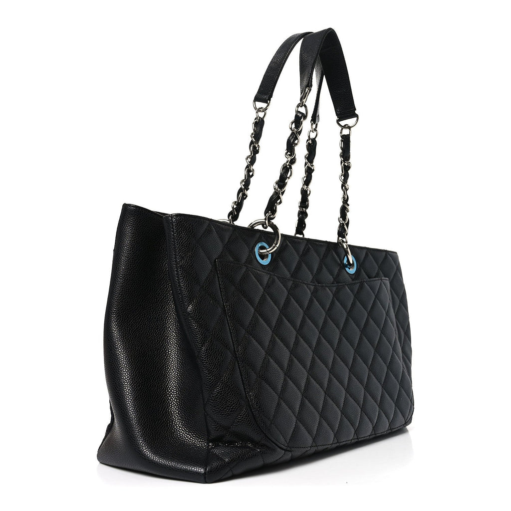 Chanel Caviar Quilted XL Grand Shopping Tote GST Black