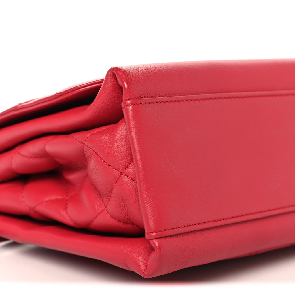 Chanel Calfskin Small Tramezzo Flap Red