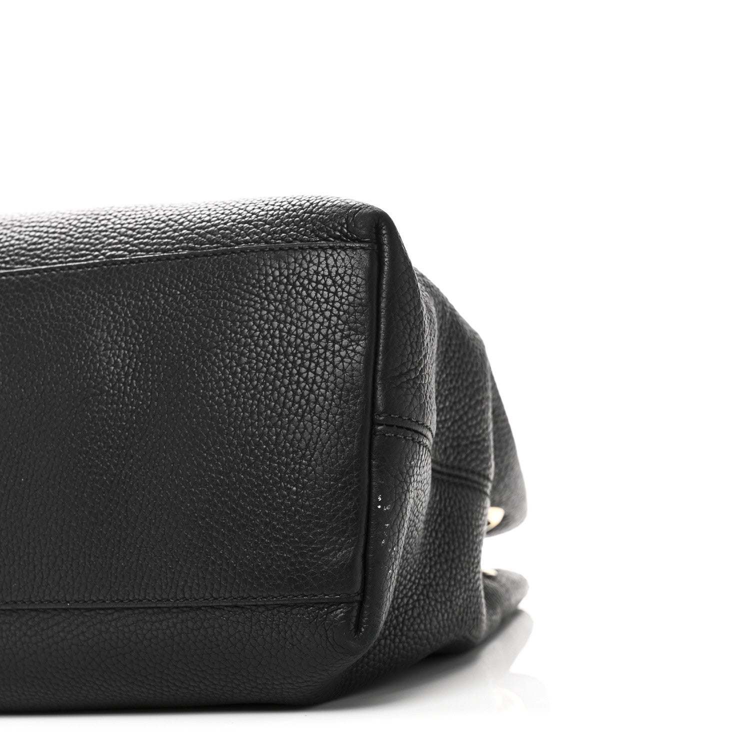 Gucci Pebbled Calfskin Medium Soho Chain Shoulder Bag Black