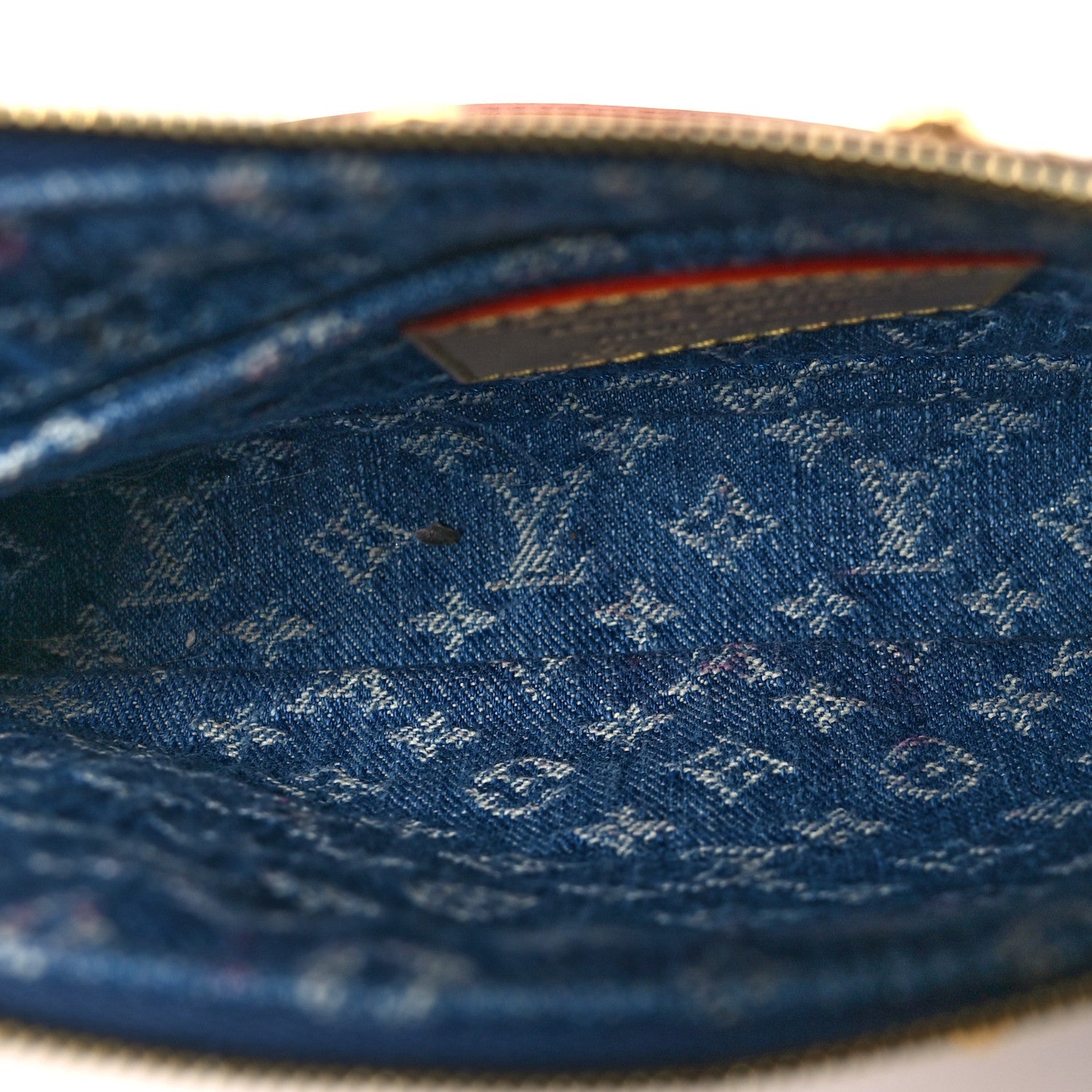 Louis Vuitton LV X TM Monogram Denim Cerises Pochette Accessories Blue
