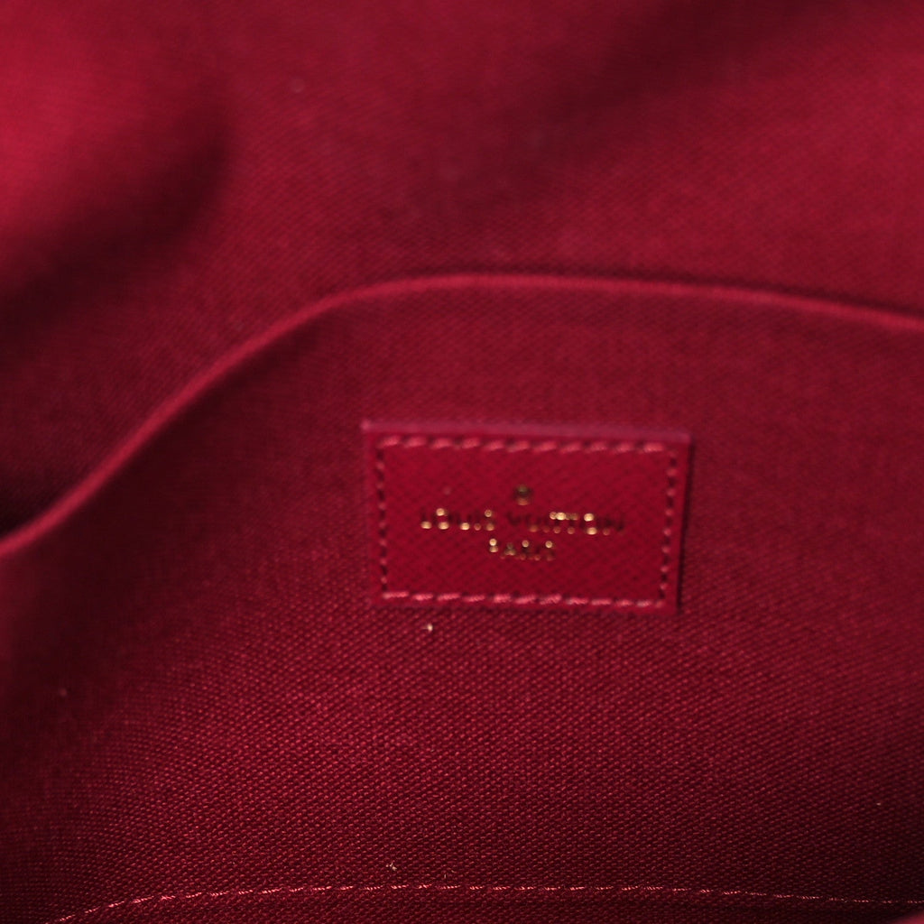 Louis Vuitton Monogram Pochette Felicie Chain Wallet Fuchsia