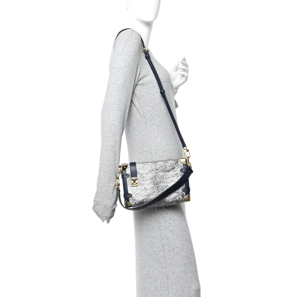 Louis Vuitton Monoglam Side Trunk MM Blue