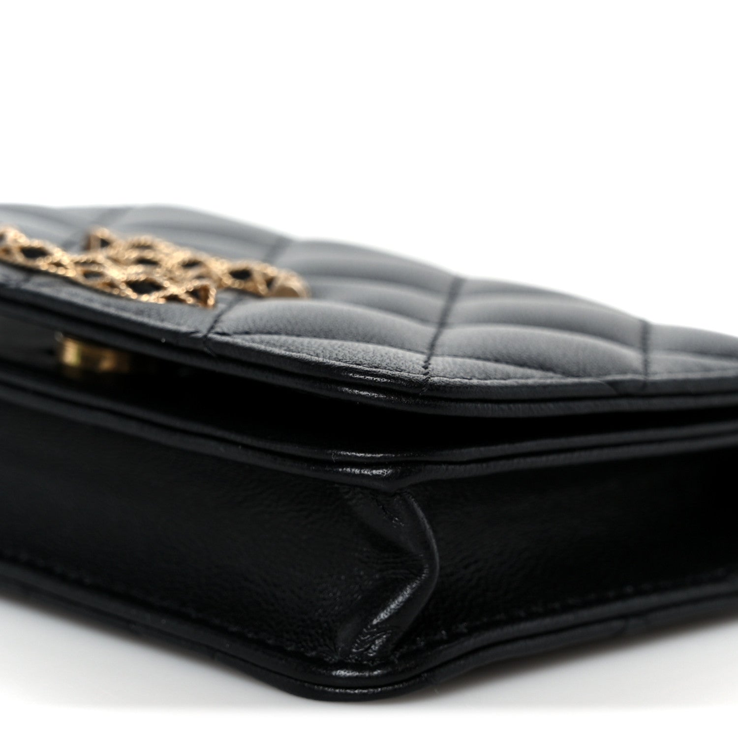 Chanel Lambskin Quilted Mini CC Flap Black