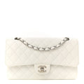 Chanel Caviar Quilted Medium Double Flap White