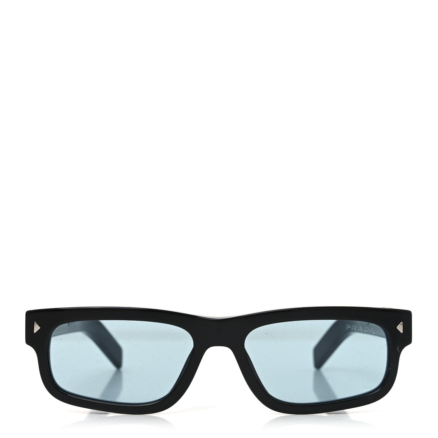 Prada Acetate Rectangular Sunglasses SPR B11 Black