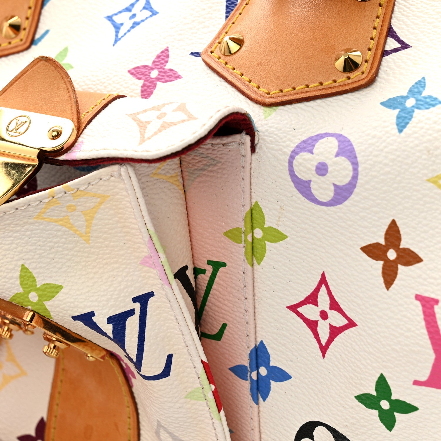 Louis Vuitton Monogram Multicolor Speedy 30 White