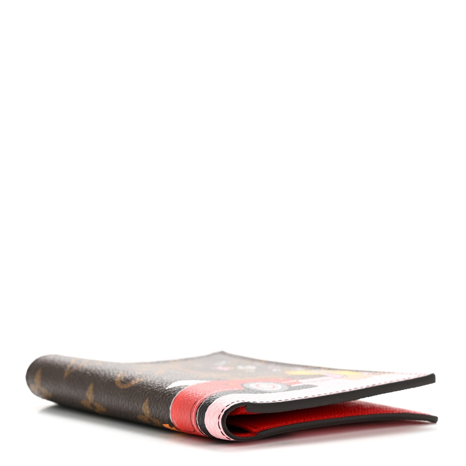 Louis Vuitton Monogram 2019 Christmas Animation Passport Cover Rouge