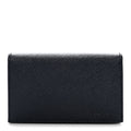 Prada Saffiano Flap Card Holder Baltico