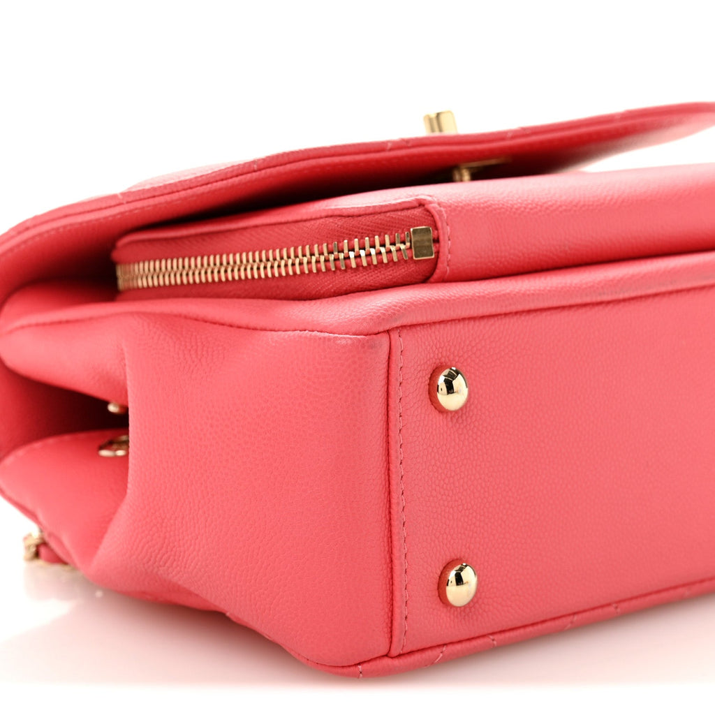 Chanel Caviar Quilted Small Business Affinity Flap Coral