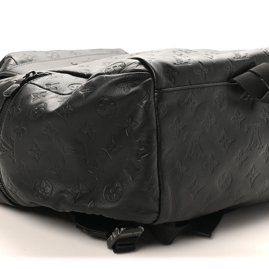 Louis Vuitton Calfskin Monogram Shadow Discovery Backpack Black
