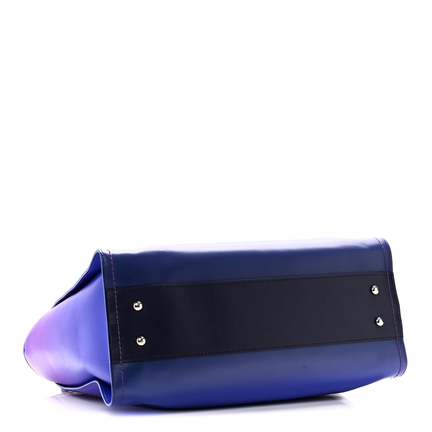 Chanel Shaded Calfskin Small Deauville Tote Purple Blue