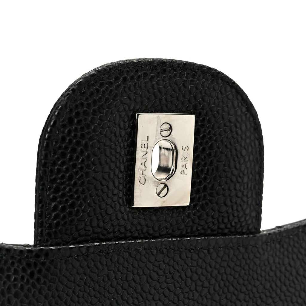 Chanel Caviar Quilted Jumbo Double Flap Black