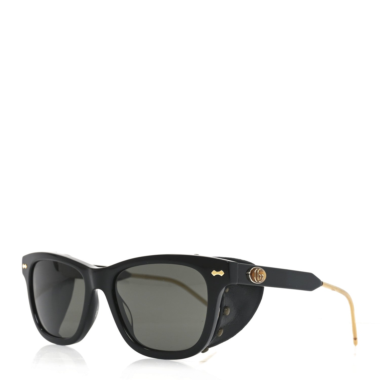 Gucci Acetate Square Frame Sunglasses GG0671S Black