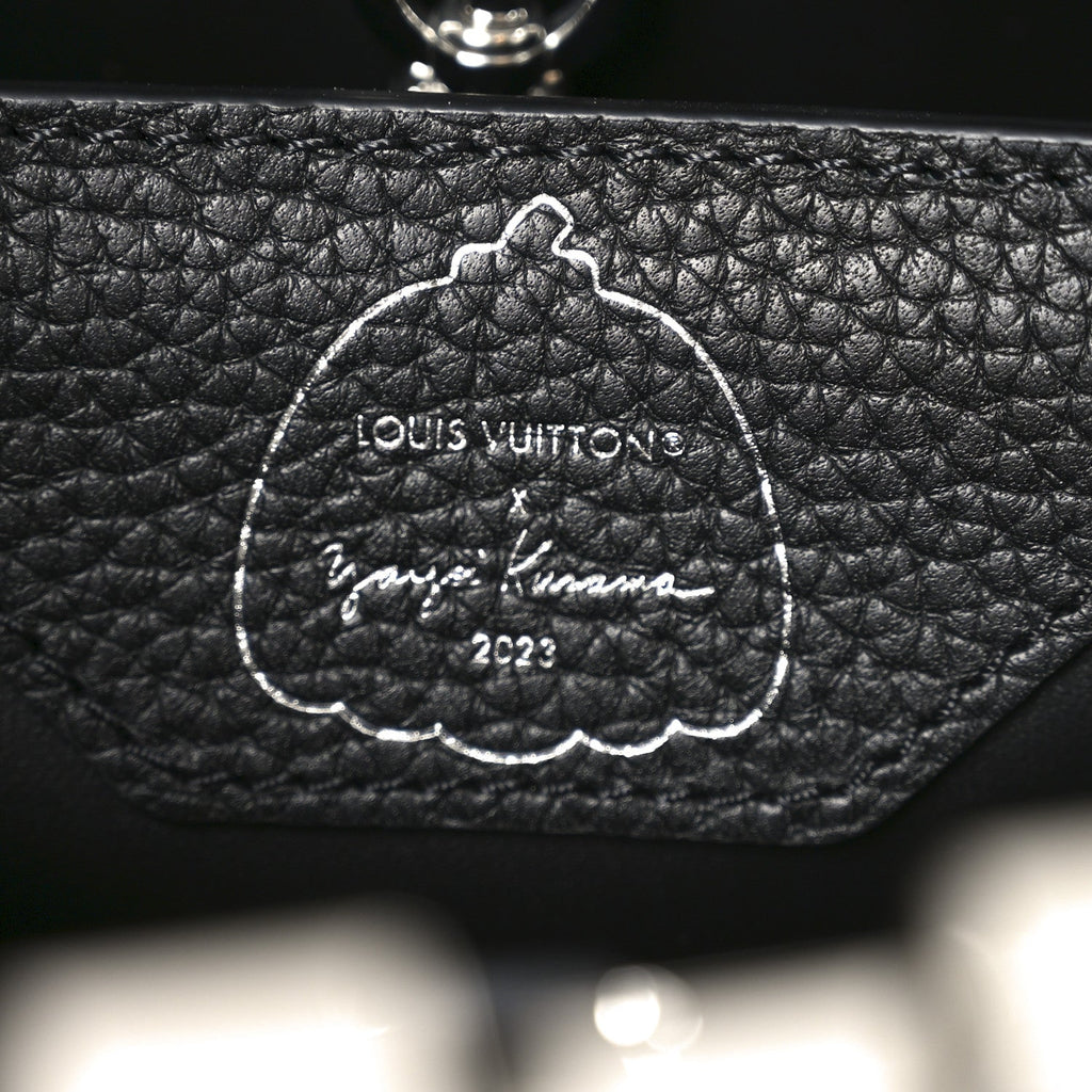 Louis Vuitton LV X YK Taurillon Capucines BB Black White