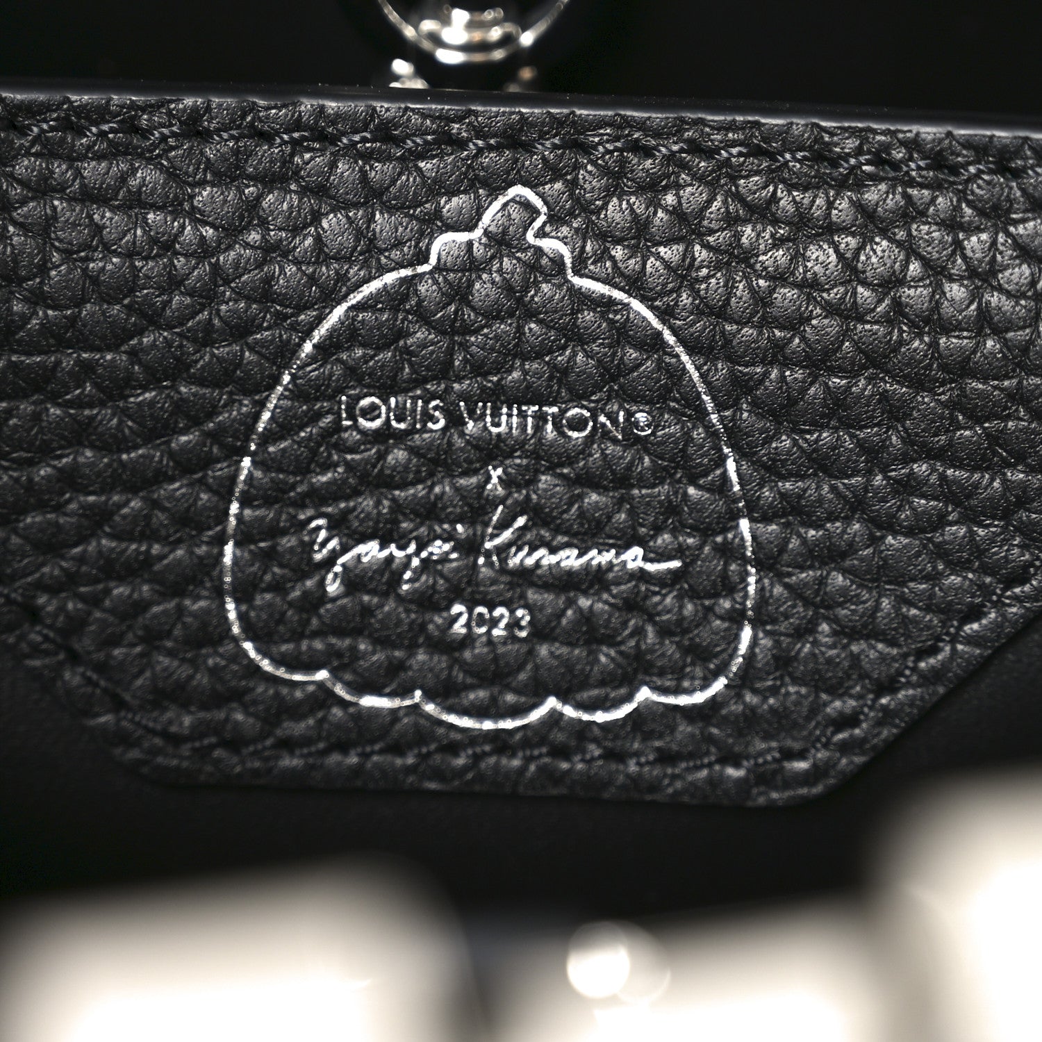 Louis Vuitton LV X YK Taurillon Capucines BB Black White