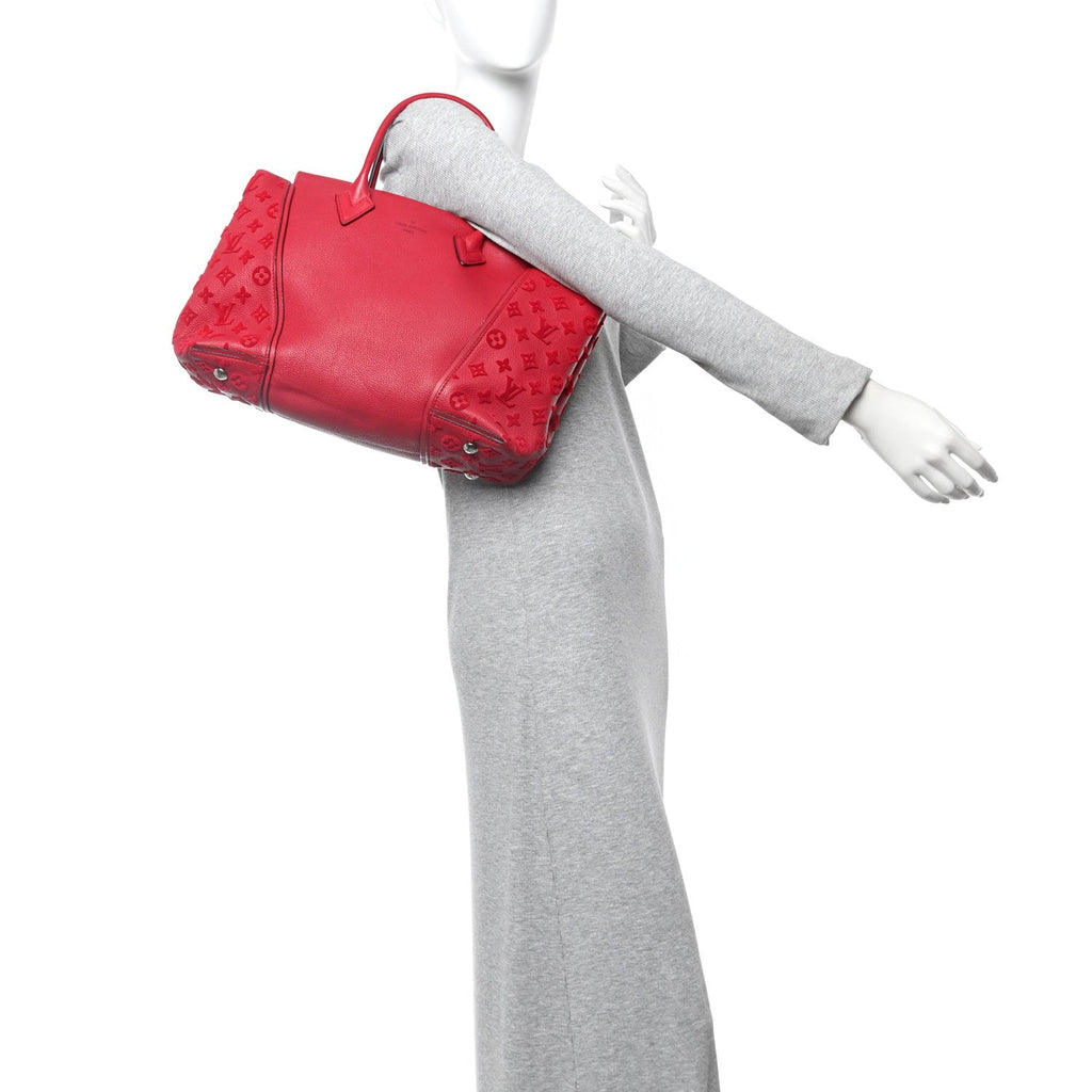 Louis Vuitton Veau Cachemire Tote W PM Framboise