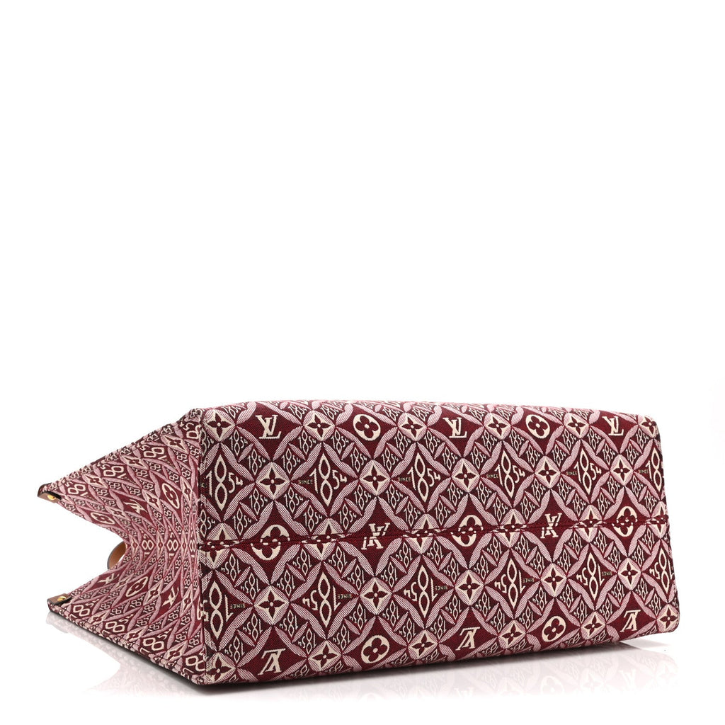 Louis Vuitton Jacquard Since 1854 Onthego GM Bourdeaux
