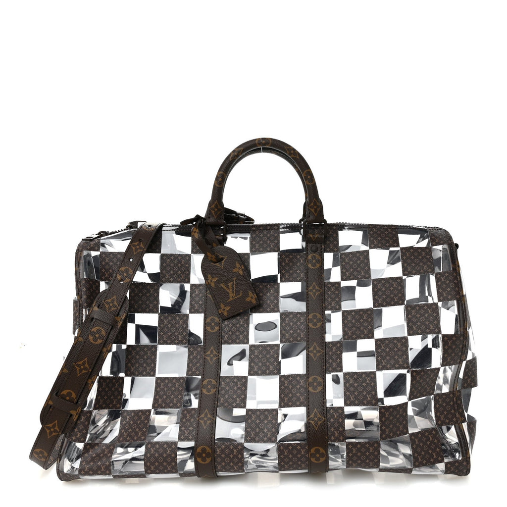 Louis Vuitton PVC Monogram Chess Keepall Bandouliere 50