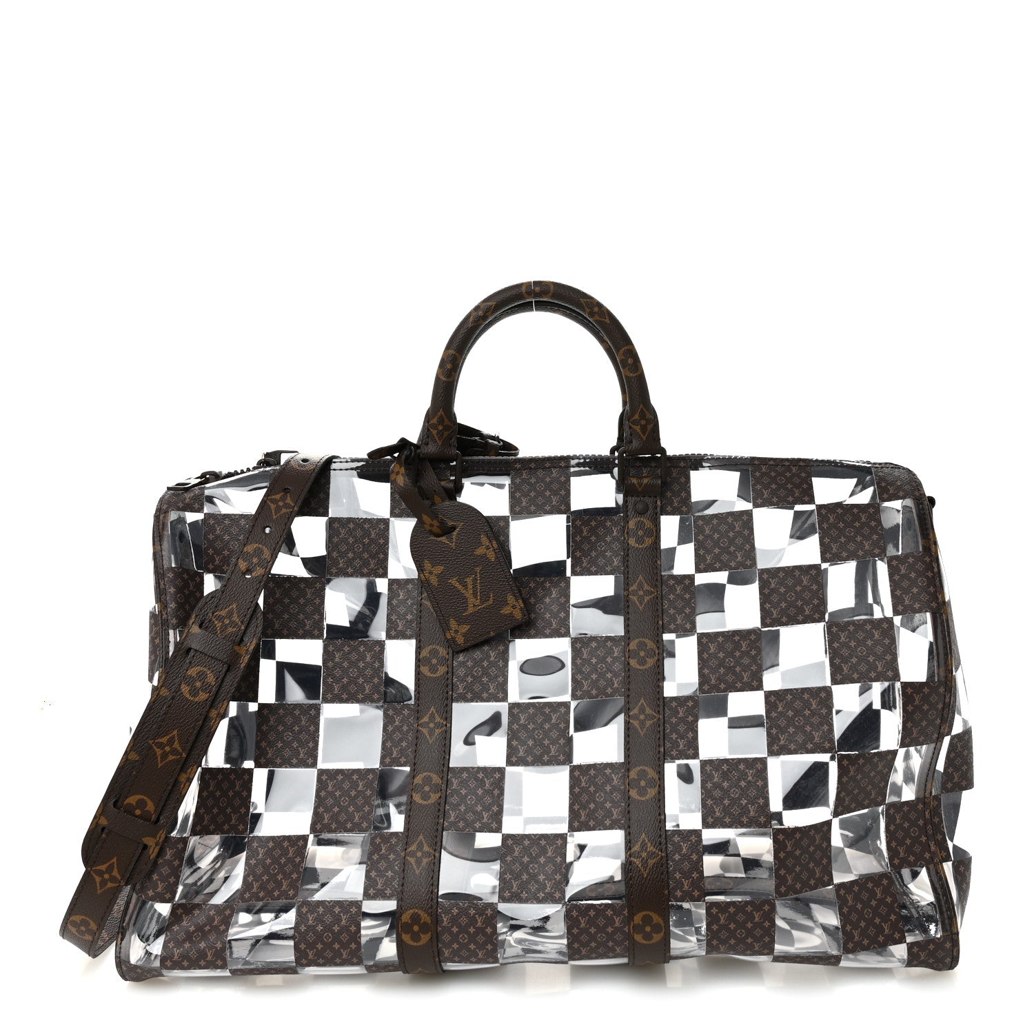 Louis Vuitton PVC Monogram Chess Keepall Bandouliere 50