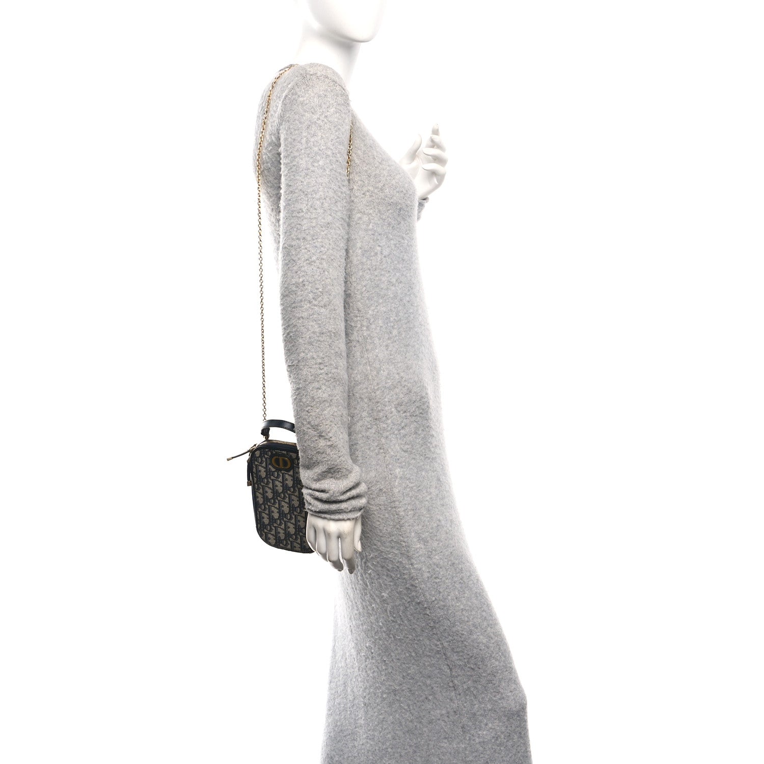 Christian Dior Oblique 30 Montaigne Phone Holder Blue