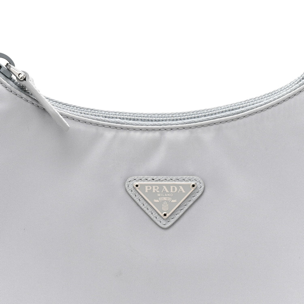Prada Tessuto Nylon Mini Re-Edition 2000 Bag Fiordaliso