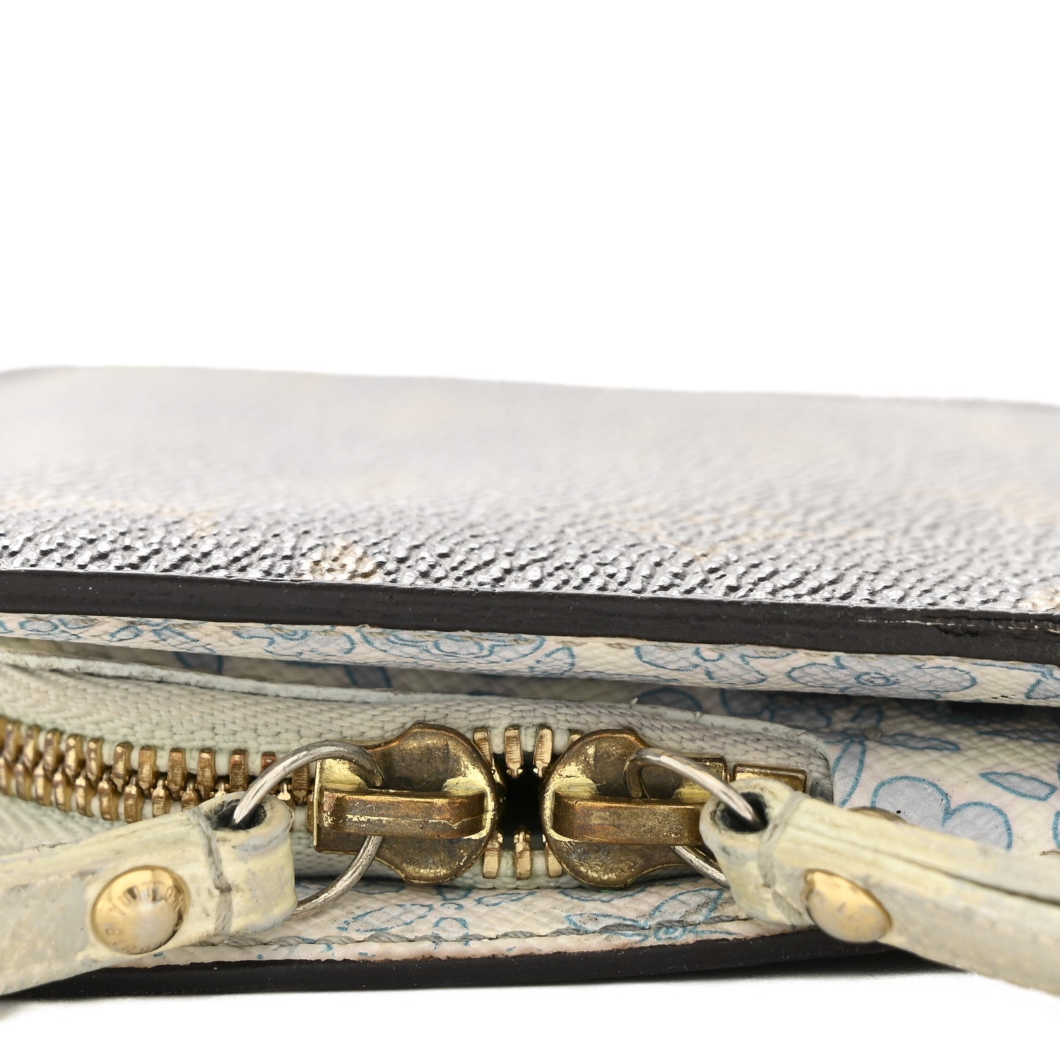 Louis Vuitton Monogram Fleuri Insolite PM Wallet Violet
