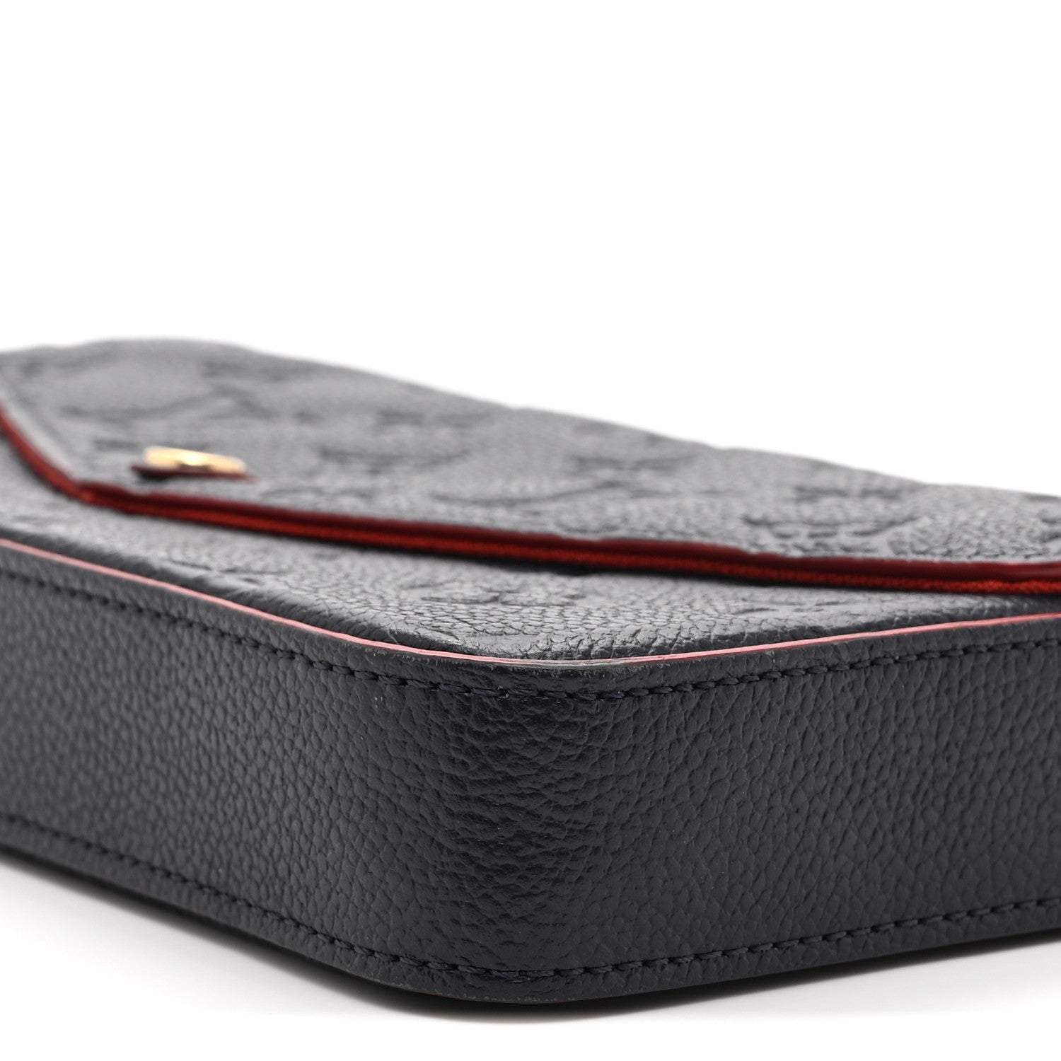 Louis Vuitton Empreinte Pochette Felicie Chain Wallet Marine Rouge