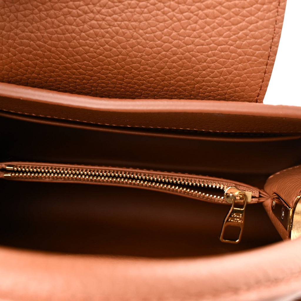 Louis Vuitton Taurillon Capucines BB Tan