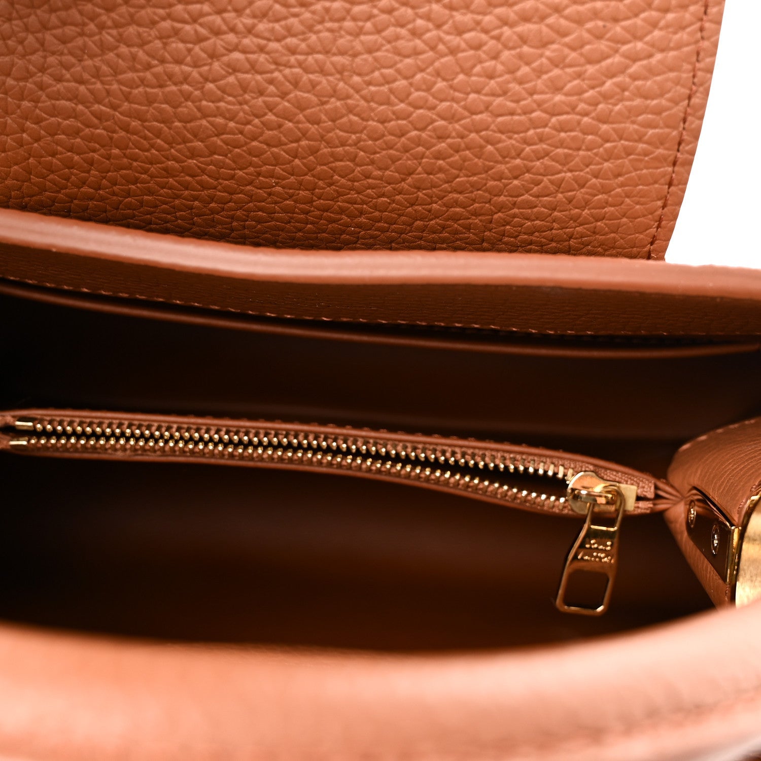 Louis Vuitton Taurillon Capucines BB Tan
