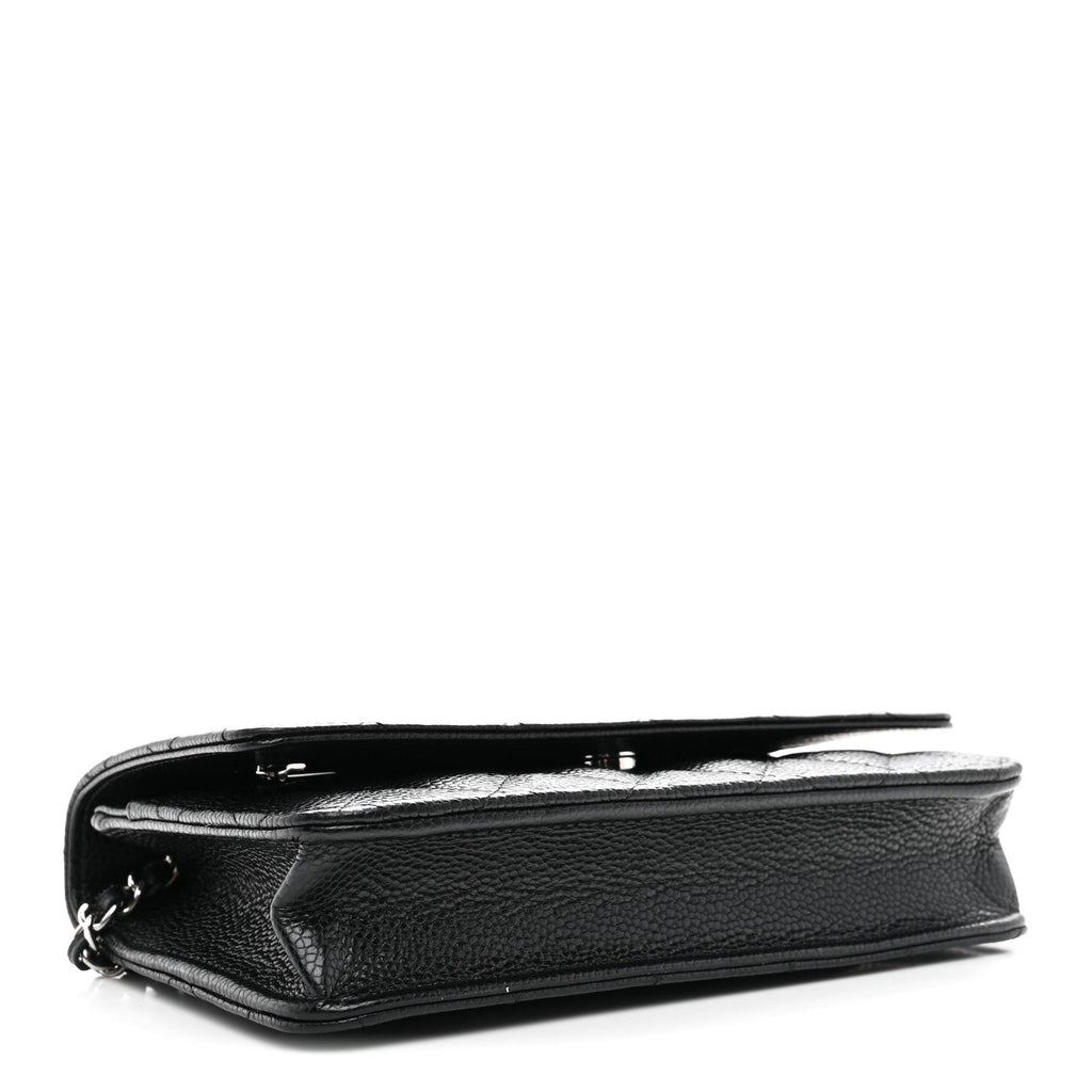 Chanel Caviar Quilted Wallet on Chain WOC Black