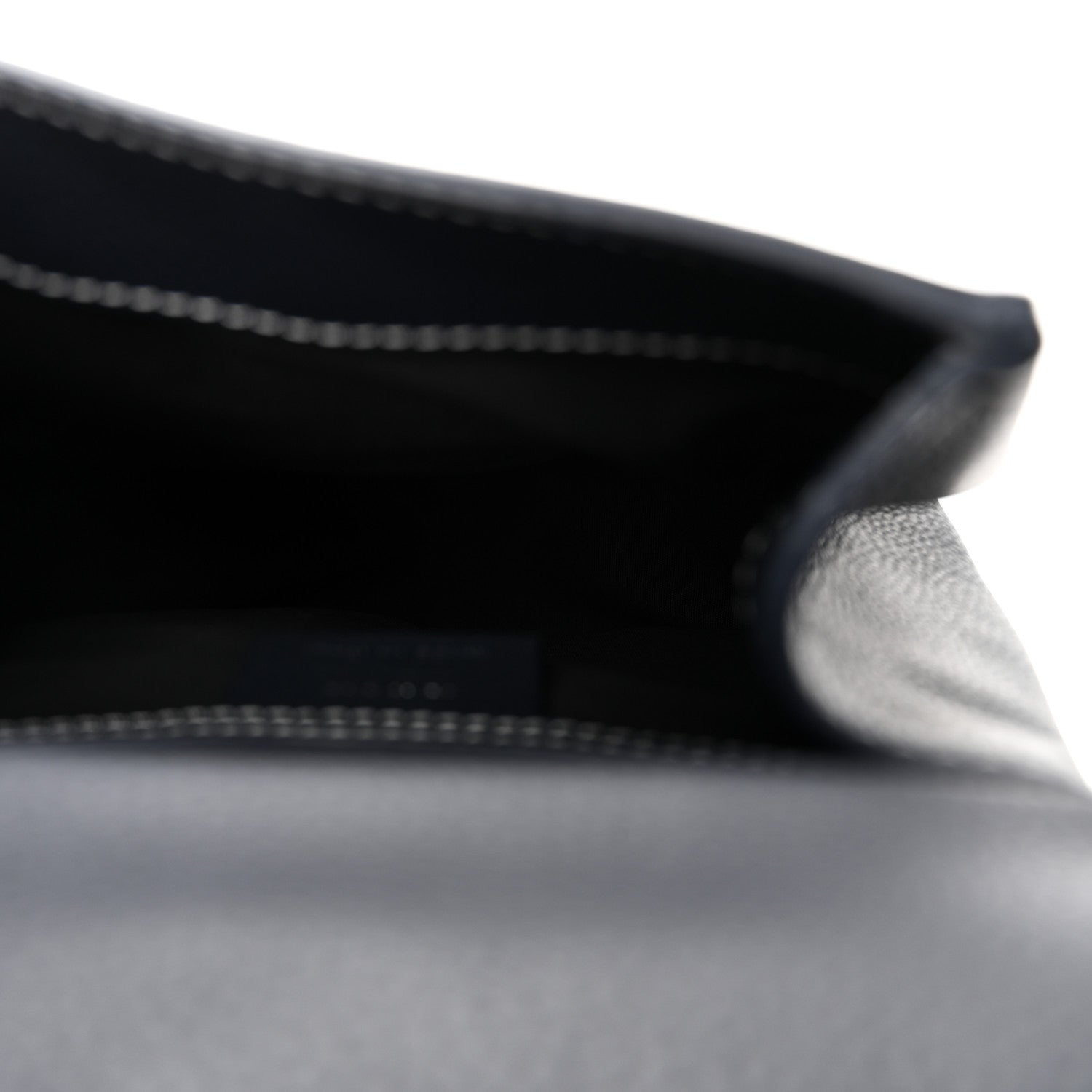 Christian Dior Grained Calfskin Mini Gallop Sling Bag Navy Blue
