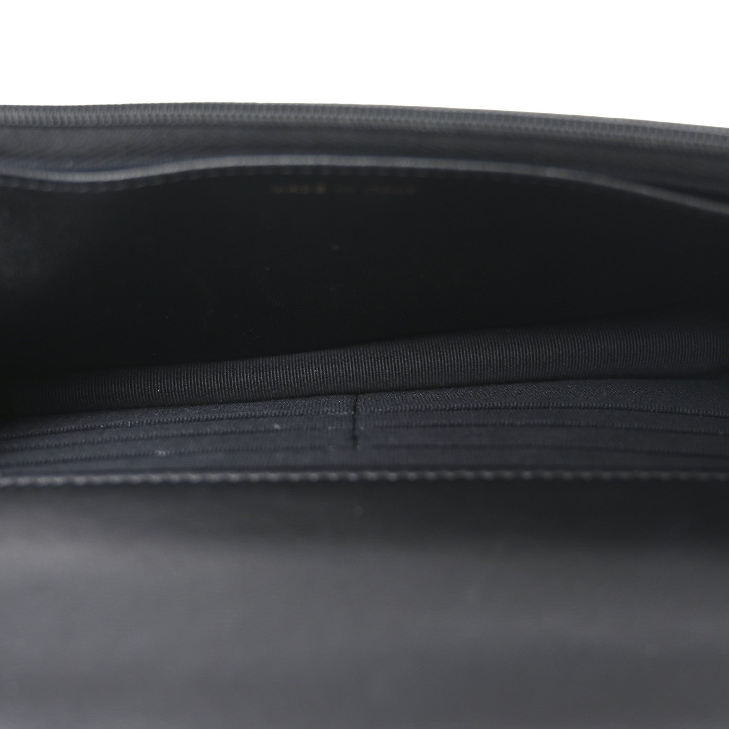 Chanel Lambskin Quilted Crystal Handle Wallet On Chain WOC Black