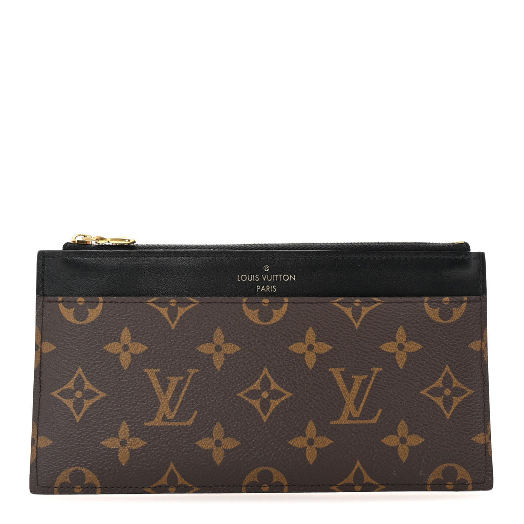 Louis Vuitton Monogram Slim Purse Black
